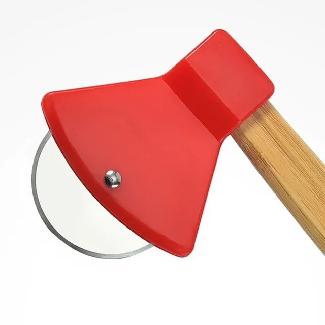 Axe-shaped pizza cutter