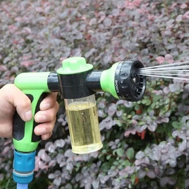 Foam gun for garden hose