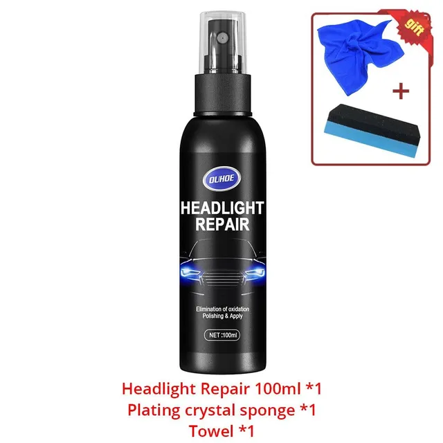 Car headlight polisher Scratch remover Headlight repair fluid