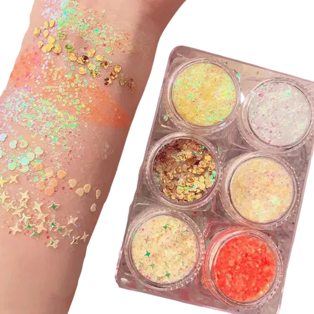 Face and body glitter set