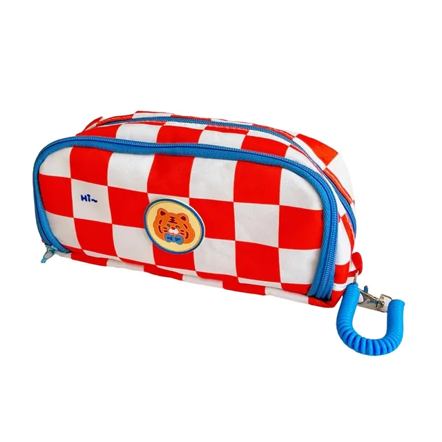 Pencil case cu carouri P3586