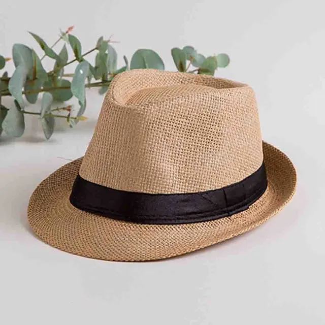 Plážový unisex štýlový slamený klobúk