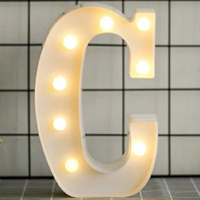 Decorative illuminating letters