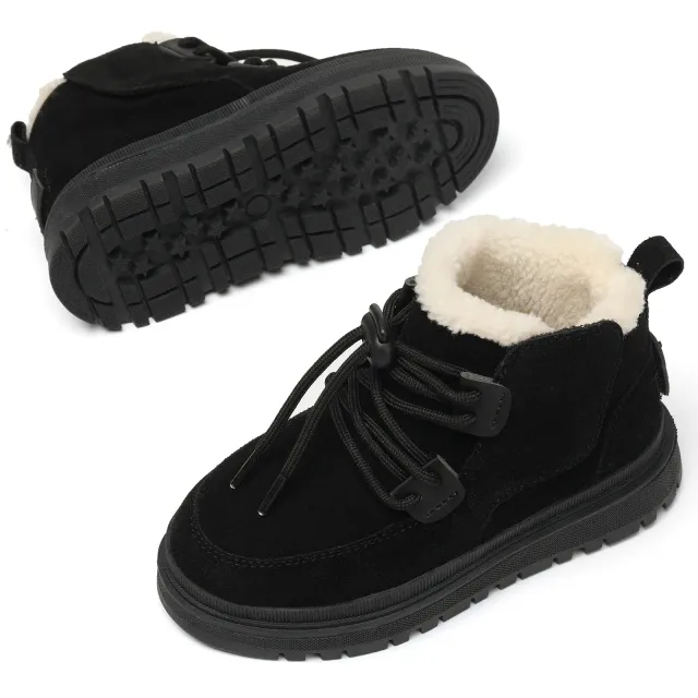 Baby leather ankles in autumn and winter for girls - fashionable and soft