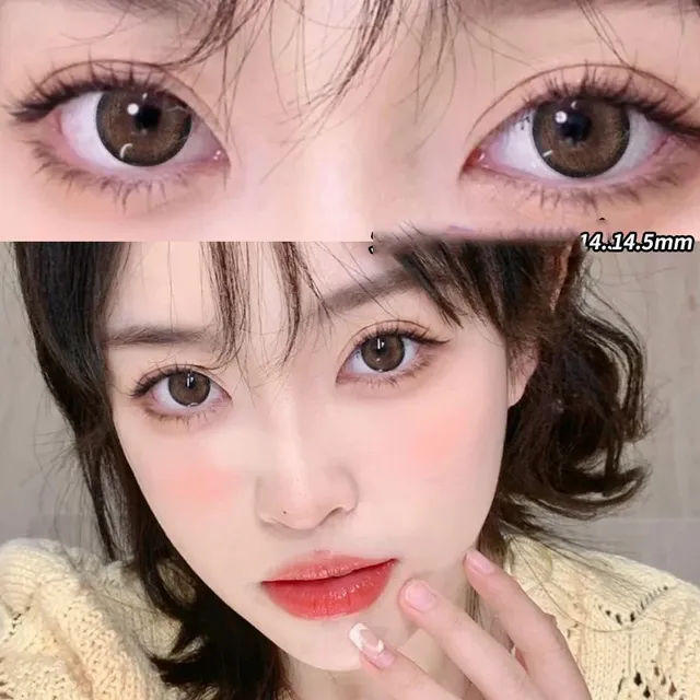 Halloween Lolita Colored Eye Contact Lenses grey-brown