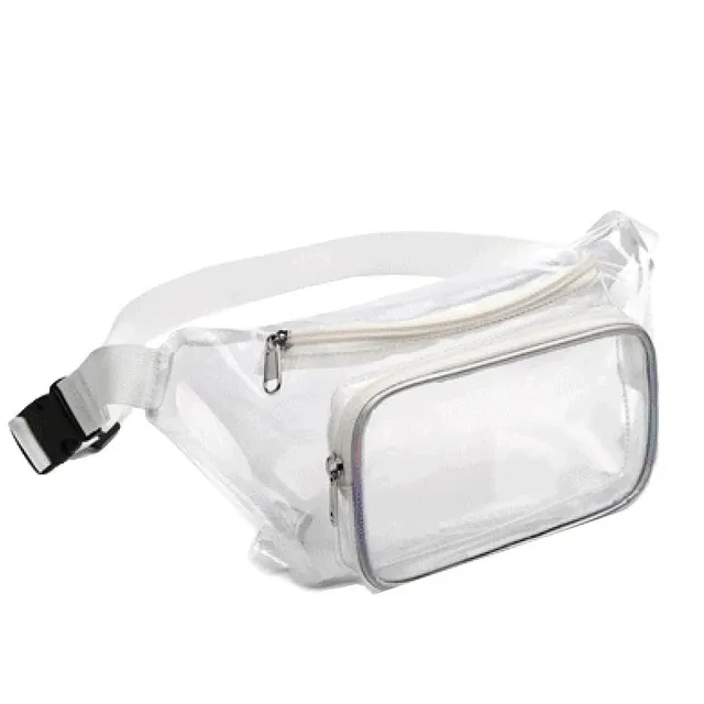 Transparent belt kidney, waterproof, approved for stadiums, transparent adjustable belt, running kidney