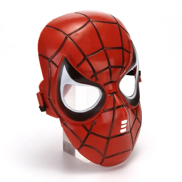 Children's fancy dress mask in the shape of Spiderman