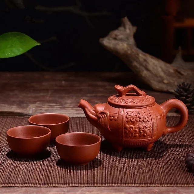 Tradičná čínska čajová súprava 4 ks