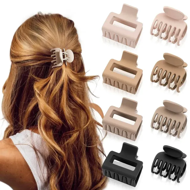 8 pieces of ladies' matte hair clippers