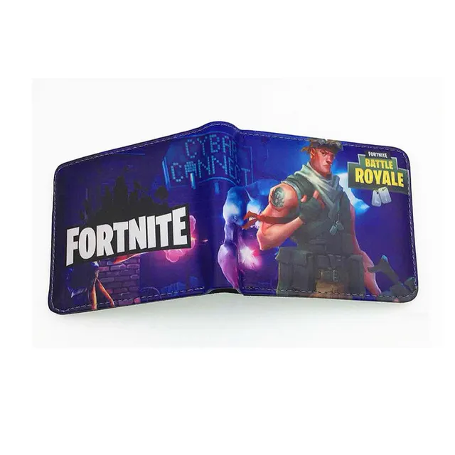 Cartera estilosa con diseño del videojuego Fortnite C