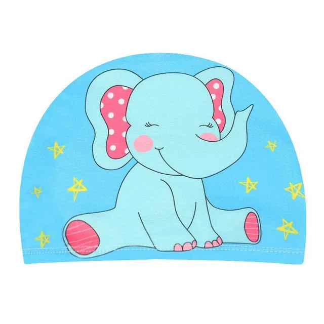 Baby cute elastic bathing cap