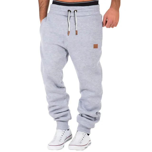 Warm winter men's pants with fleece material - comfortable sports pants for leisure