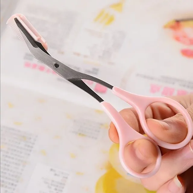 Eyebrow scissors with comb