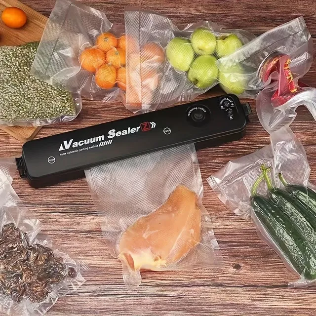 Emballage sous vide automatique avec espace de rangement pour sacs, machine sous vide pour la conservation des aliments