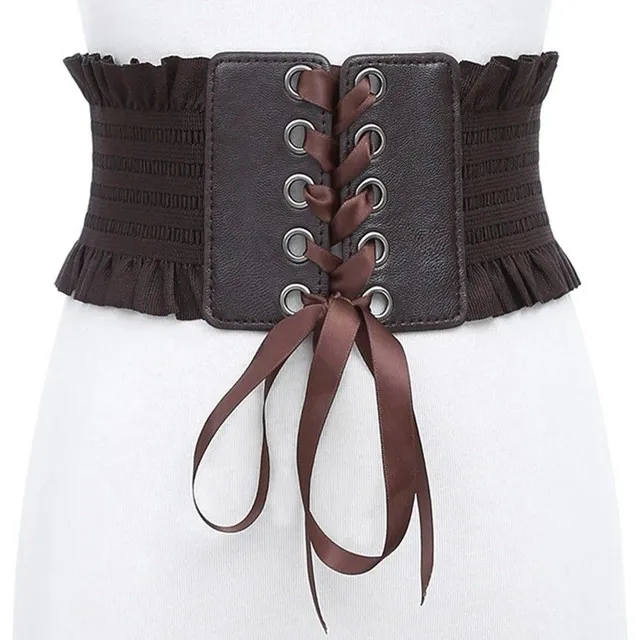 Women's corset strap with laced dark Tami hneda