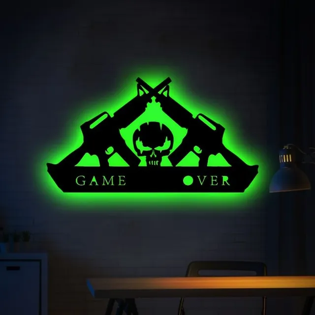 Wall lighting in silhouettes - Cozy both gaming and home room