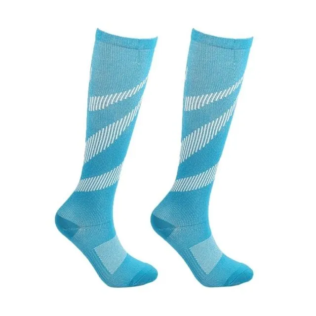 Chaussettes de compression unisexes à la mode pour le sport