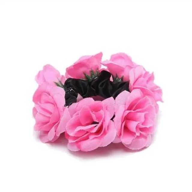 Floral hair elastic