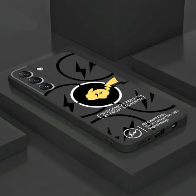 Luxusní kryt na telefony Samsung iPhone v motivech Pikachu