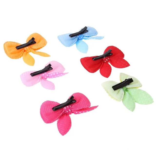 Clips for small dogs with bow 10 pcs