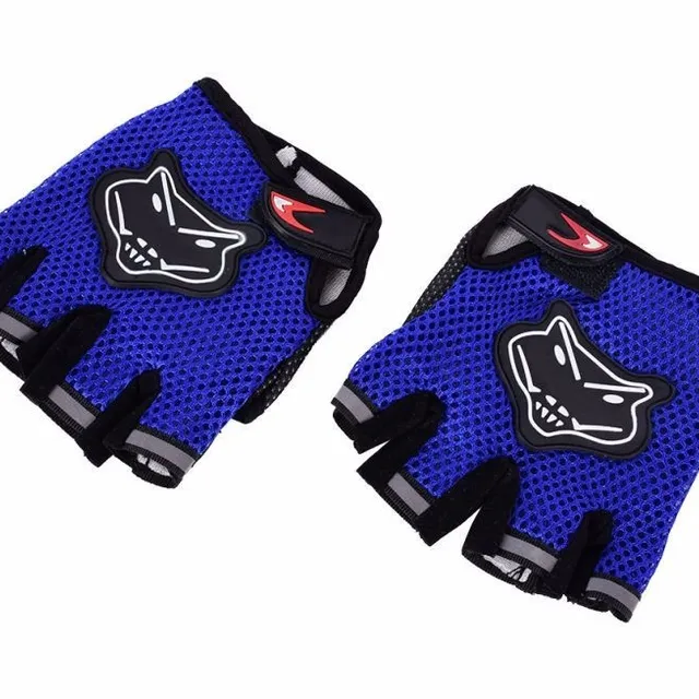 Men's cycling gloves with printing - 3 colors