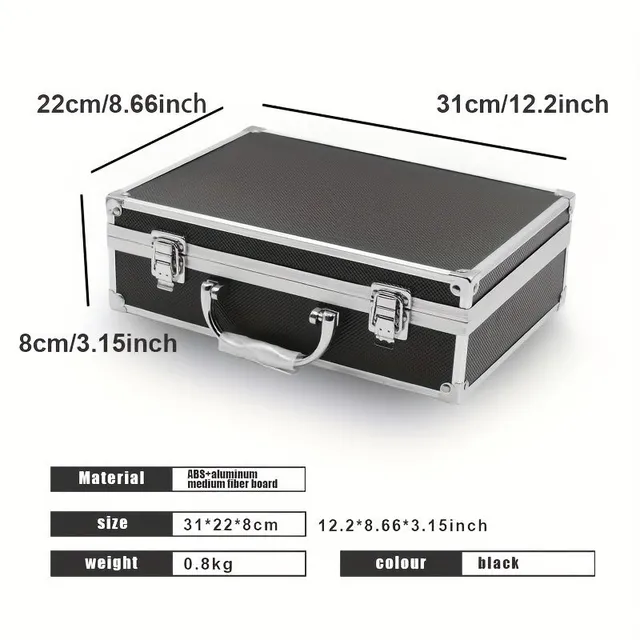 Universal aluminium box for tools, documents