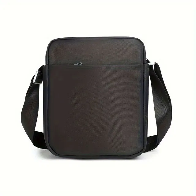 Male shoulder bag, fashion design, for leisure and work, many pockets, large capacity