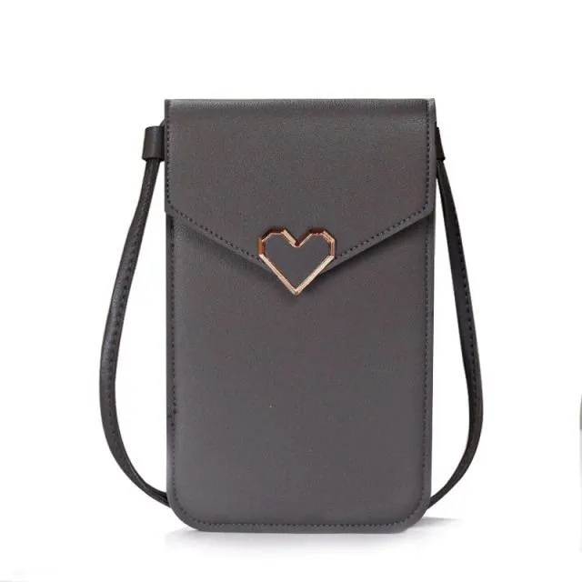 Dámska roztomilá mini kabelka cez rameno Sienna Dark Grey