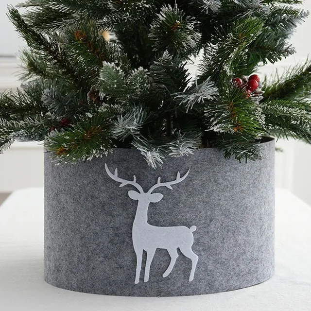 Decoration covering the Christmas tree stand