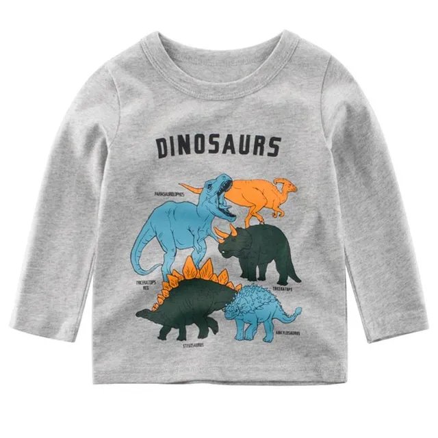 Jungen Baumwoll T-Shirt mit Dinosaurier