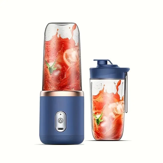 Compact USB Mixer with 6 Blades - Ideal for Smoothie, Ice Chopping and More