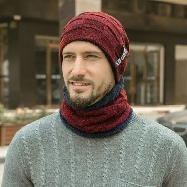 Ensemble d'hiver pour homme Giovani - Bonnet et écharpe