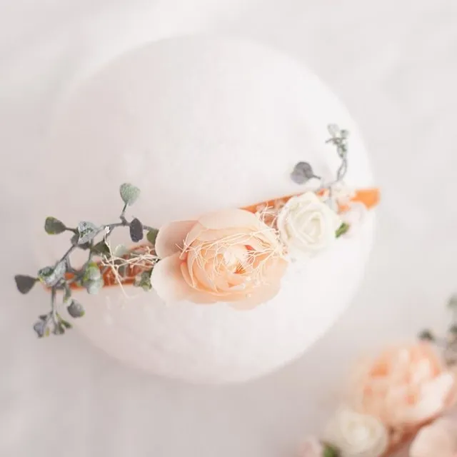 Girl headband with flowers