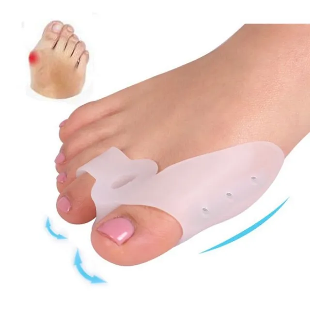 Toe Corrector Ortics Lábápolás Csontlábujj Javítás Puha Pedikűr Zokni Toe Kiegyenesítő Szilikonujj Szeparátor