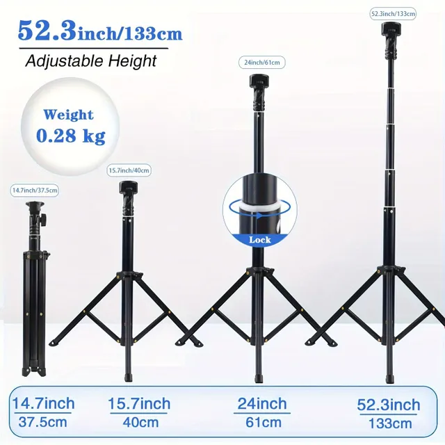 Profesjonalny statyw na telefonie komórkowym 132 cm