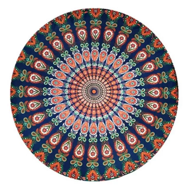 Modern original stylish beach towel with theme colorful mandala