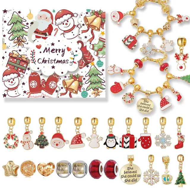 Advent calendar - 22 beads for bracelet