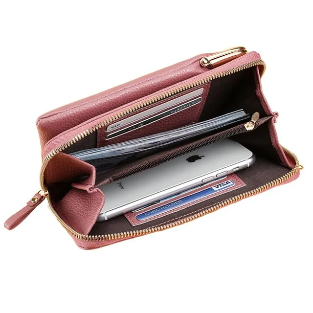 Elegant mini handbag with wallet and pocket