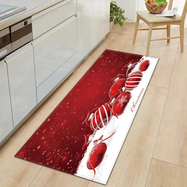 Cute carpet for Christmas season - Rectangular carpet with anti-slip surface for bedroom