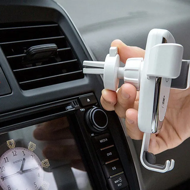Car holder with wireless charging