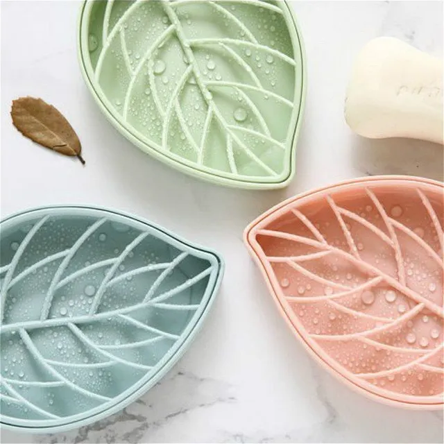 Soap dish in the shape of a leaf Teresa
