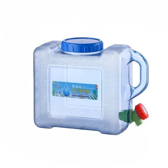 Portable water canister with tap