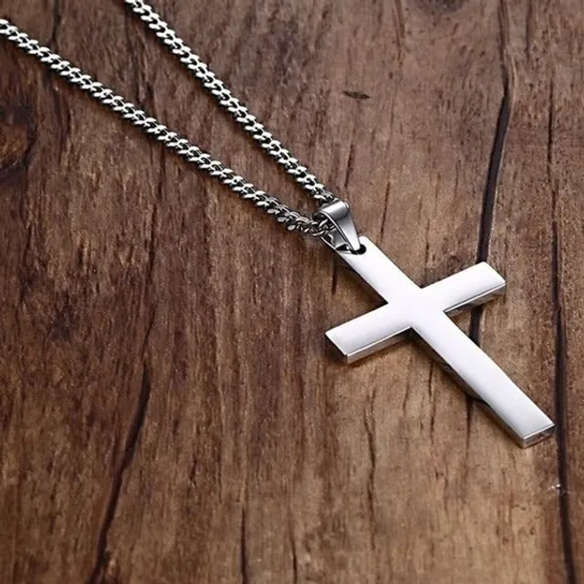 Superbe collier pour homme avec croix