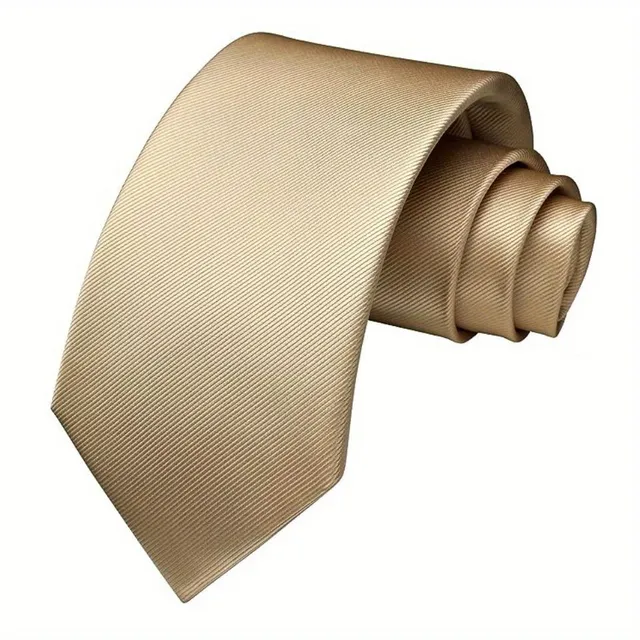 Men's single-color tie suitable for business meetings, weddings and balls