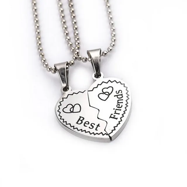 Heart shaped necklace- best friendship