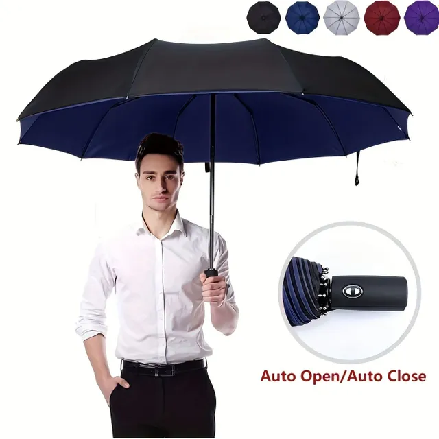 Automatický skládací deštník -  větru odolný