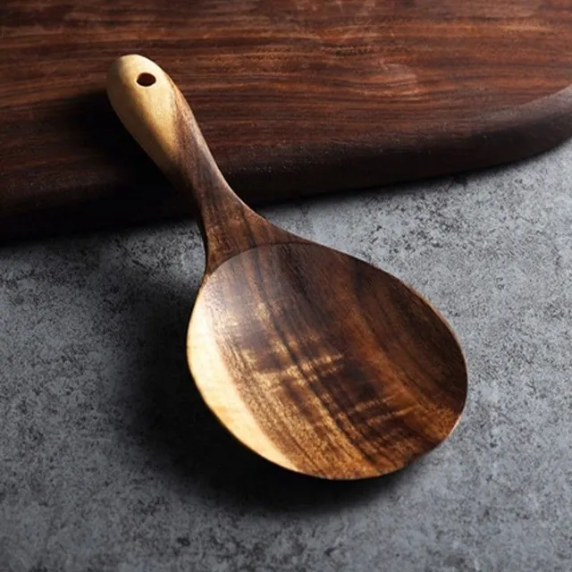 Wooden rice spoon