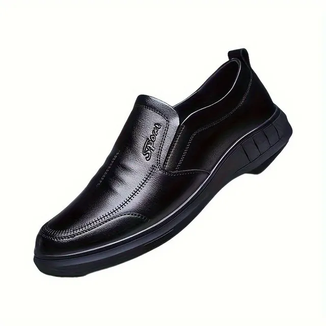 Male elegant slip-on shoes with anti-slip sole for formal occasions