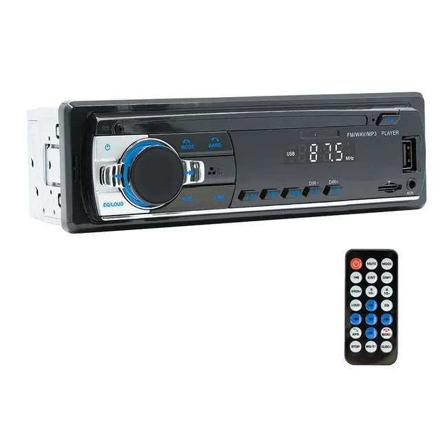 Stereo car radio with Bluetooth connection, AUX, USB, microSD reader - 1DIN connection