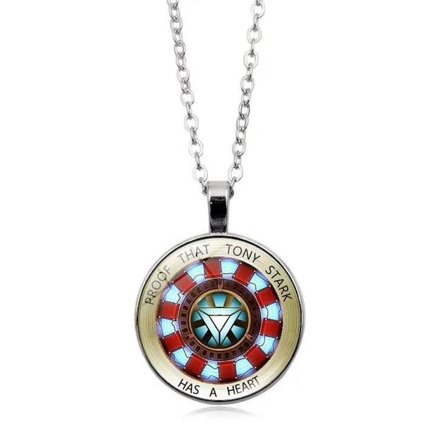 Stylish necklace with pendant Tony Stark - Ironman heart reactor